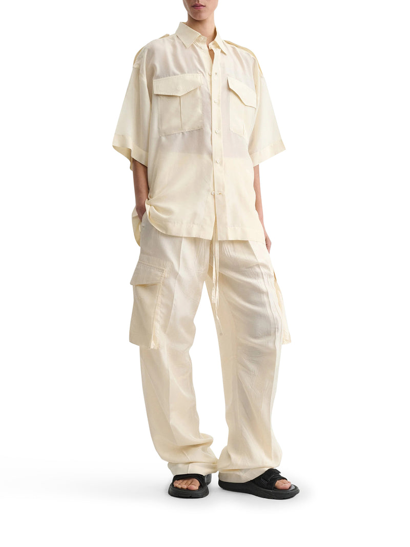 Phoebe Philo Women Silk Cargo Pants PHOEBE PHILO