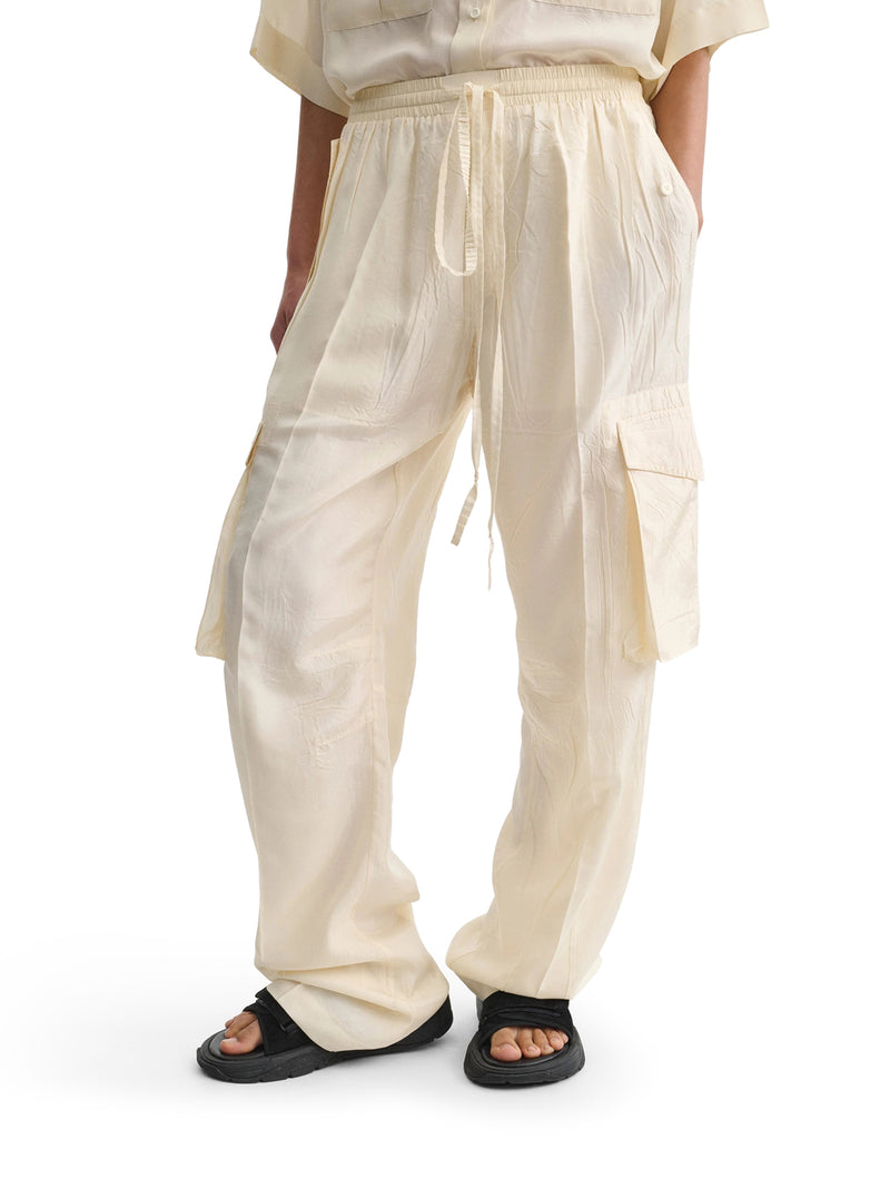 Phoebe Philo Women Silk Cargo Pants PHOEBE PHILO