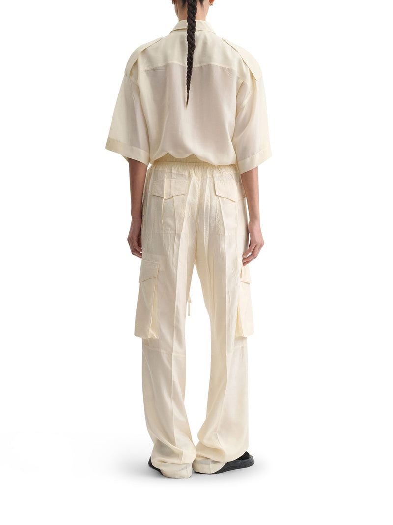 Phoebe Philo Women Silk Cargo Pants PHOEBE PHILO