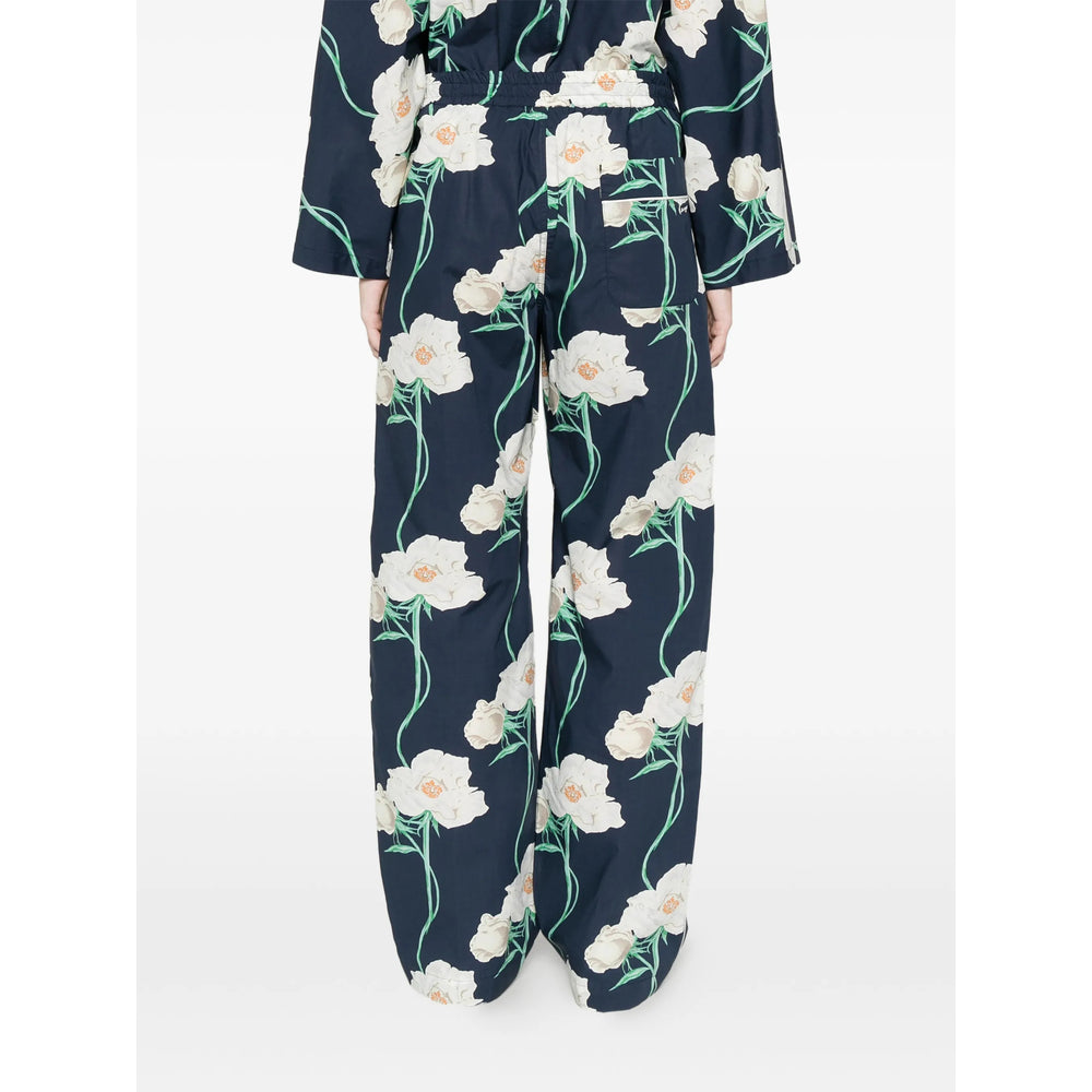 Kenzo Blue Trousers - Straight Trousers Women KENZO