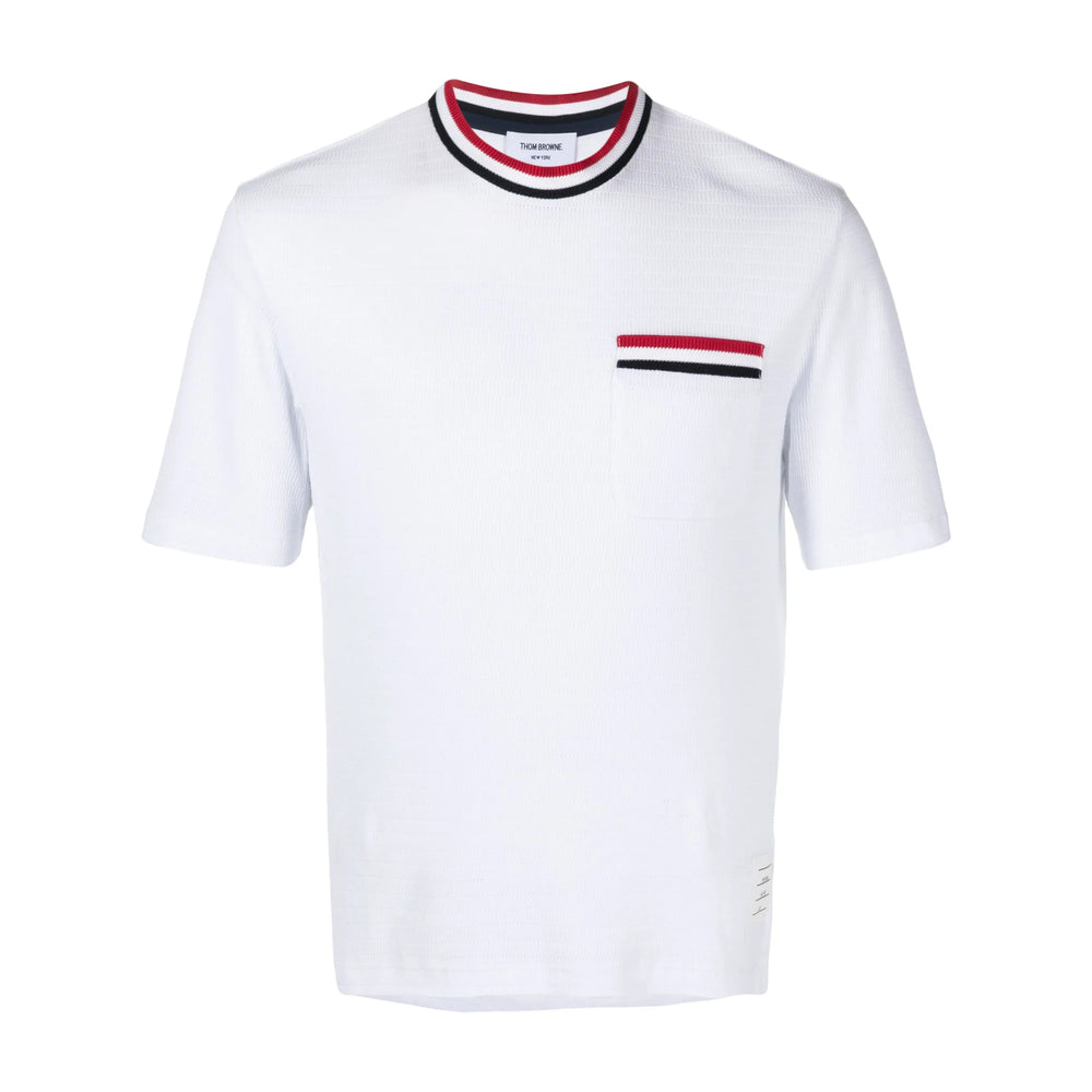 Thom Browne White T-Shirts & Vests - T-Shirts Men THOM BROWNE