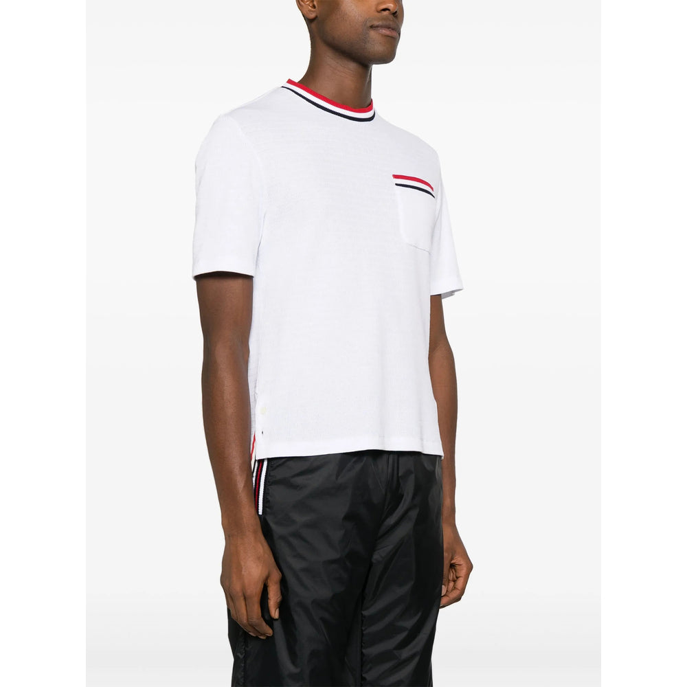 Thom Browne White T-Shirts & Vests - T-Shirts Men THOM BROWNE