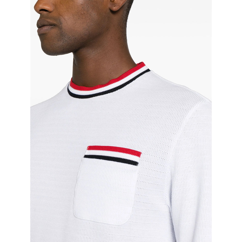 Thom Browne White T-Shirts & Vests - T-Shirts Men THOM BROWNE