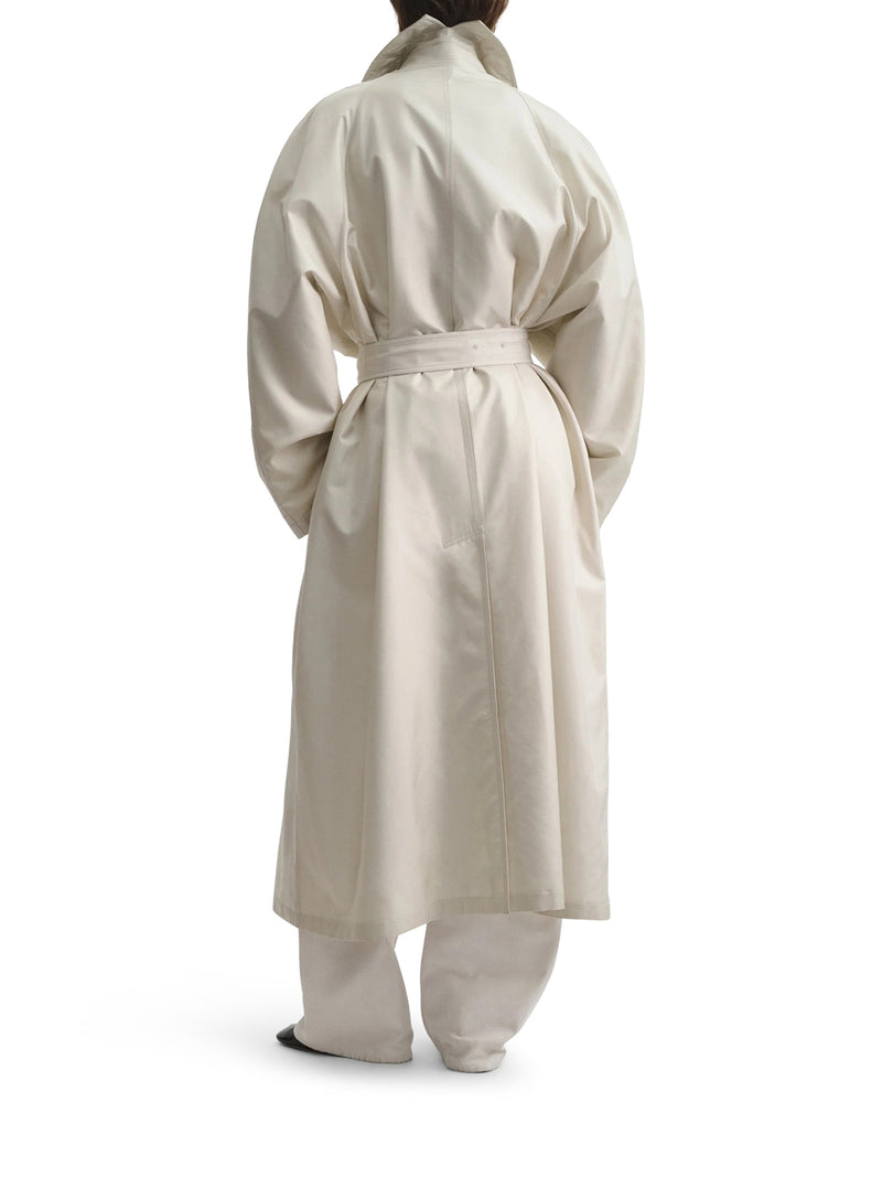 Phoebe Philo Women Big Silk Blend Trench Coat PHOEBE PHILO