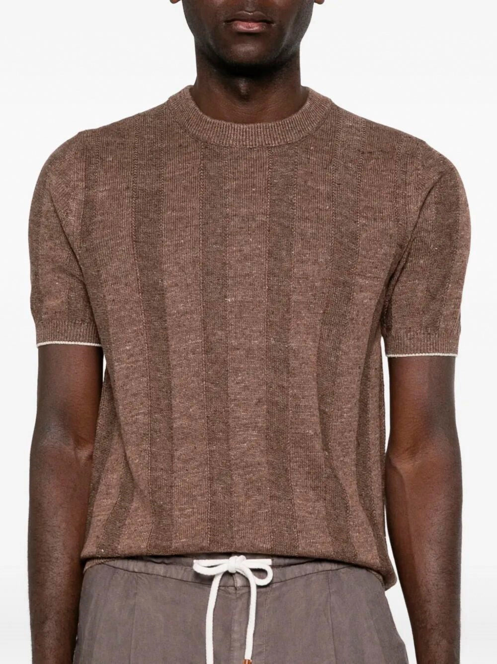 Brunello Cucinelli Men Short Sleeve Sweater BRUNELLO CUCINELLI