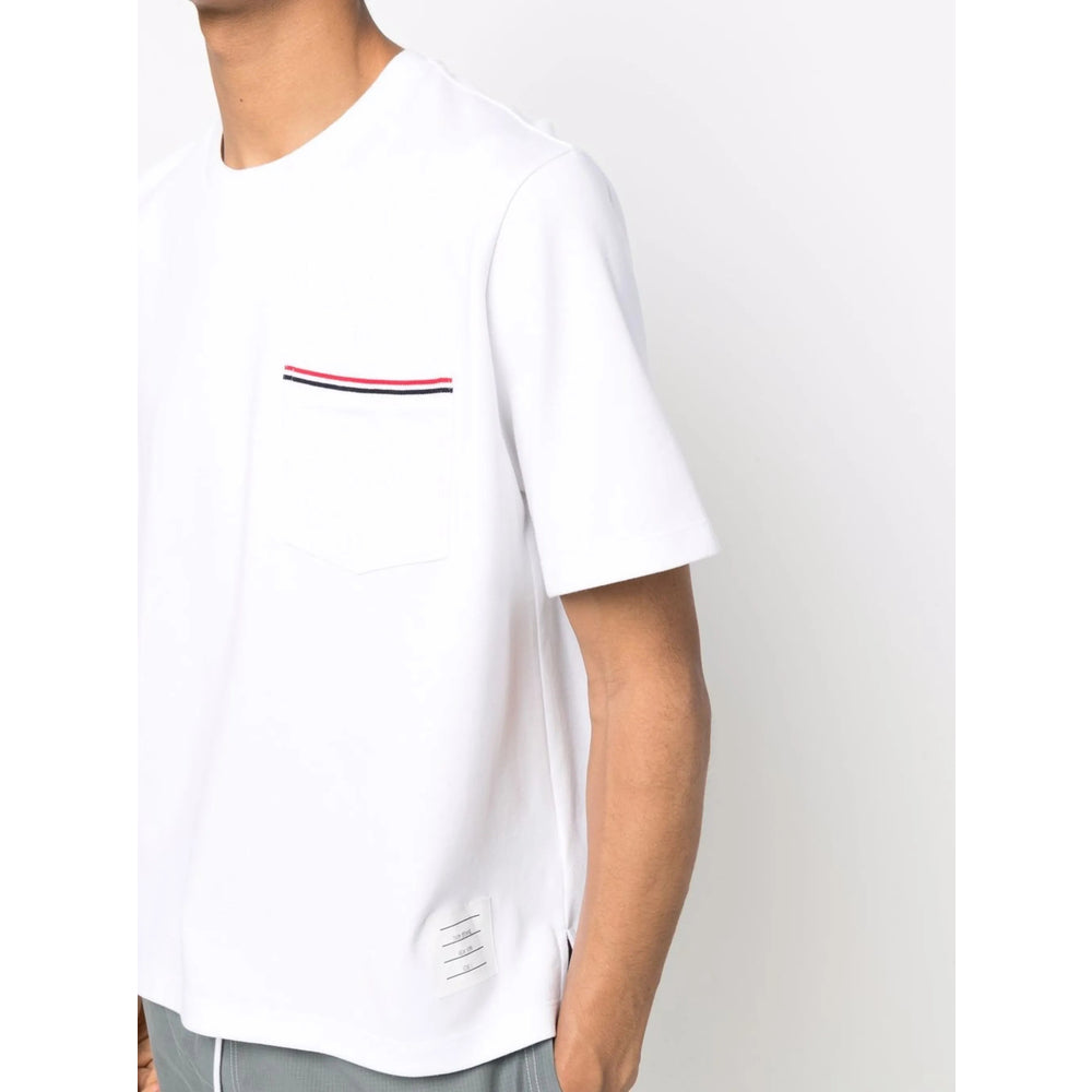 Thom Browne White T-Shirts & Vests - T-Shirts Men THOM BROWNE