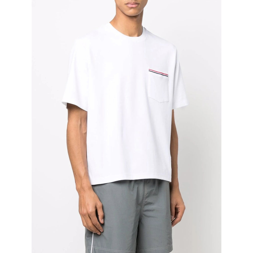 Thom Browne White T-Shirts & Vests - T-Shirts Men THOM BROWNE