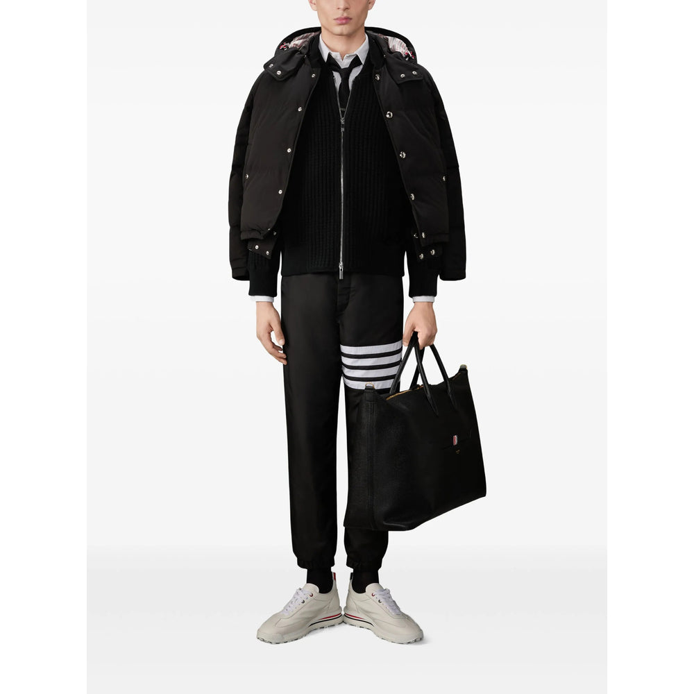 Thom Browne Black Trousers - Track Pants Men THOM BROWNE