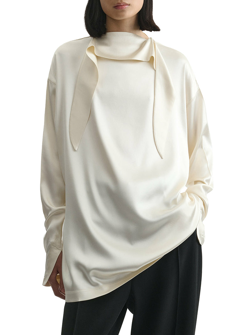 Phoebe Philo Women Silk Knot Neck Top PHOEBE PHILO