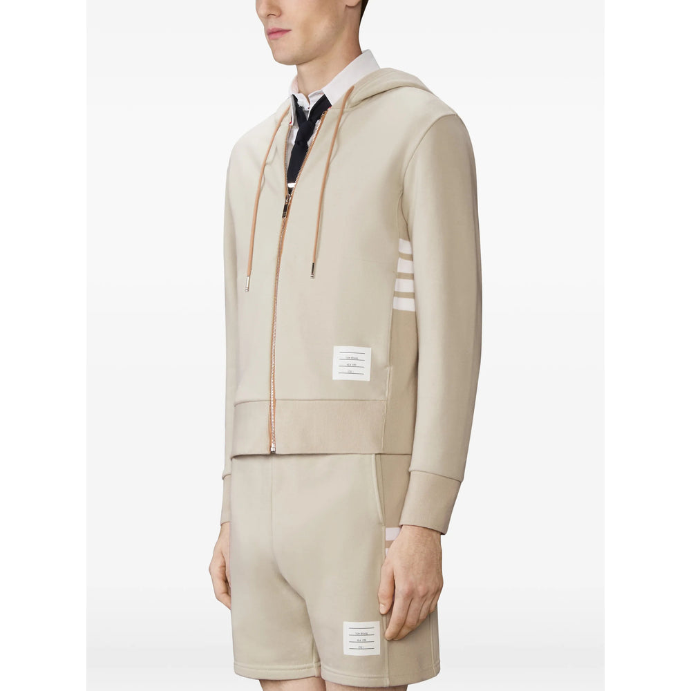 Thom Browne Neutrals Sweaters & Knitwear - Hoodies Men THOM BROWNE