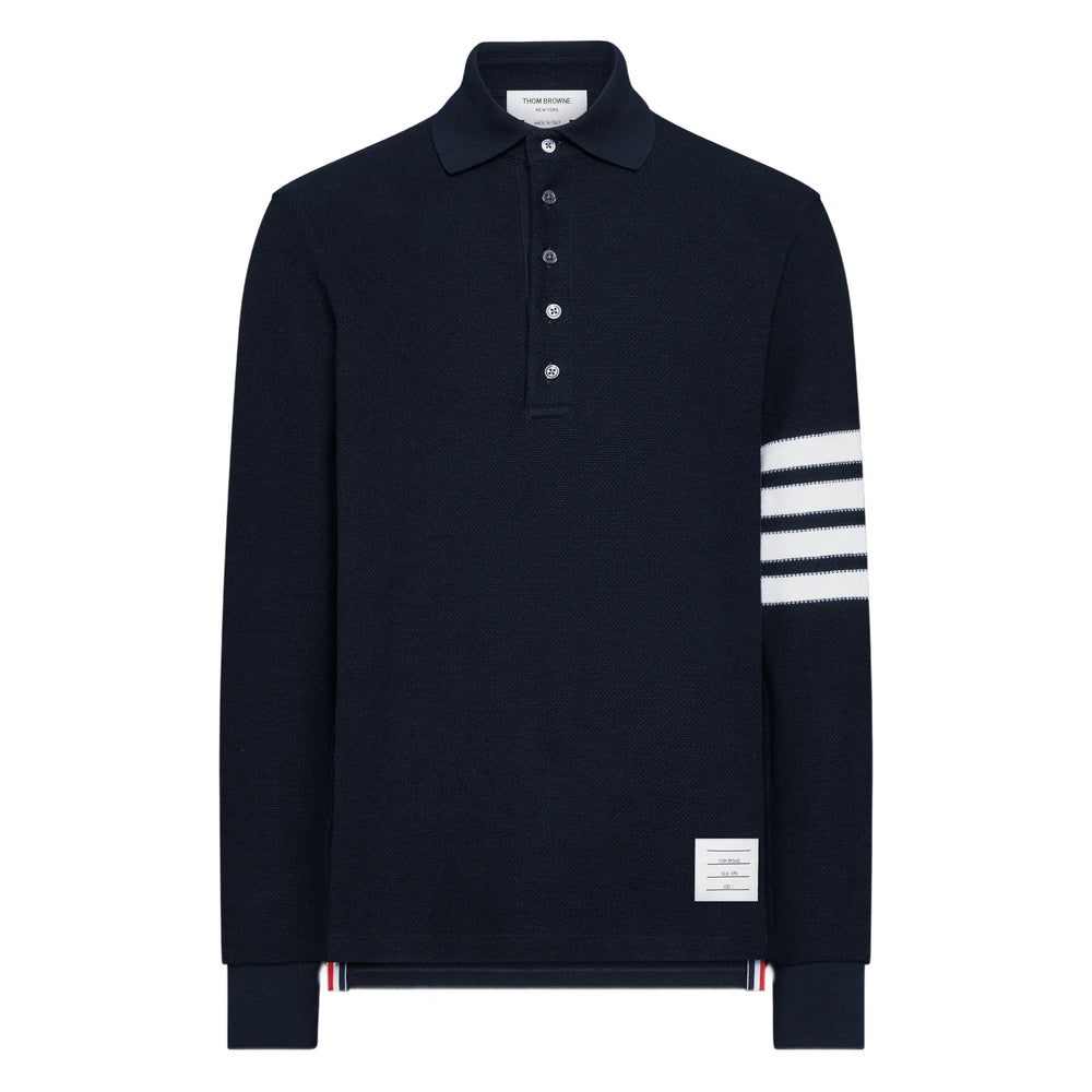 Thom Browne Blue Polo Shirts Men THOM BROWNE