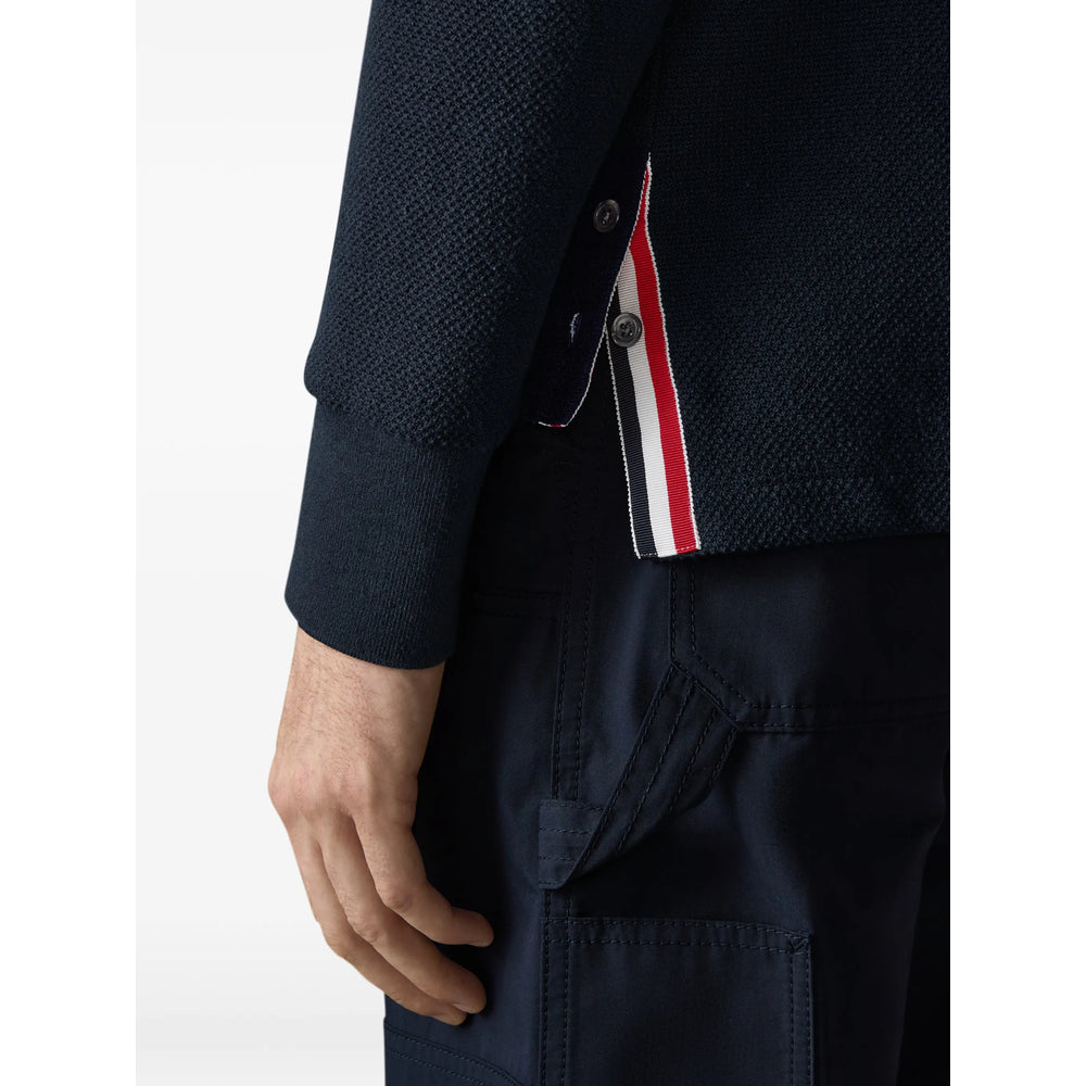 Thom Browne Blue Polo Shirts Men THOM BROWNE