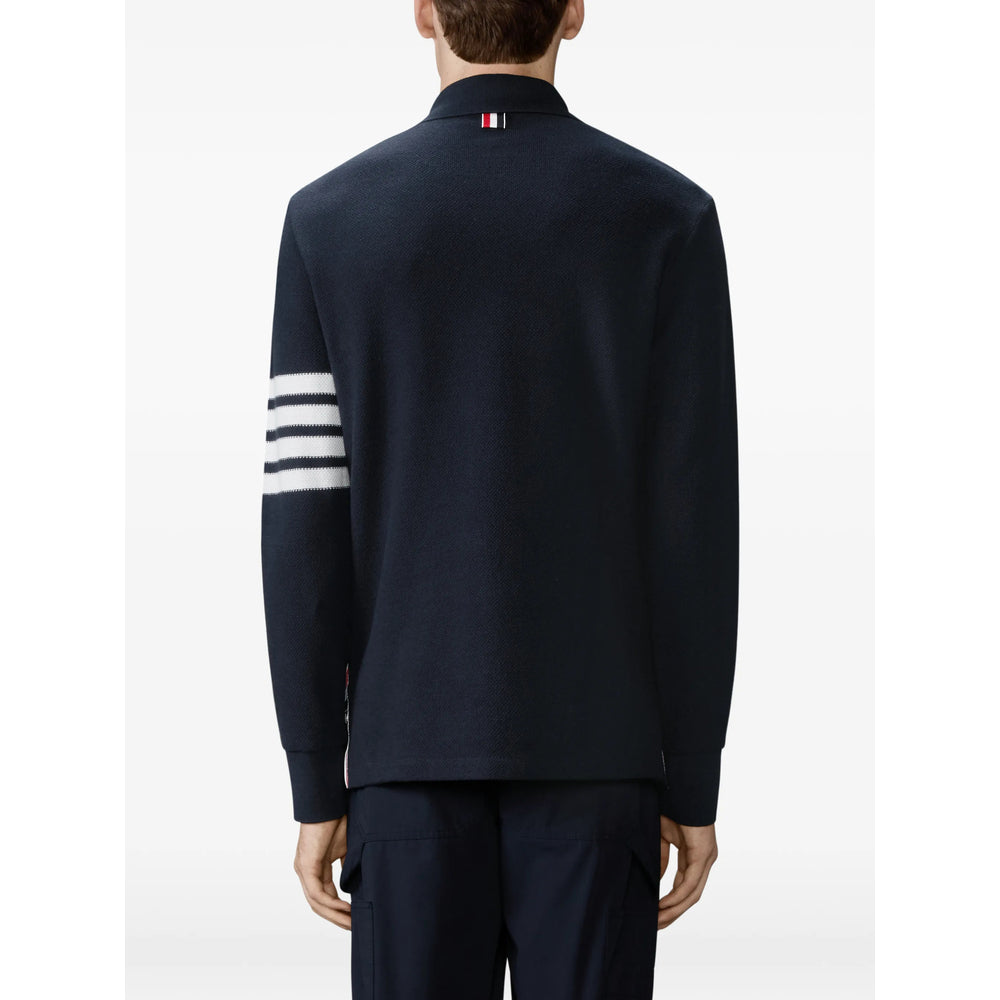 Thom Browne Blue Polo Shirts Men THOM BROWNE