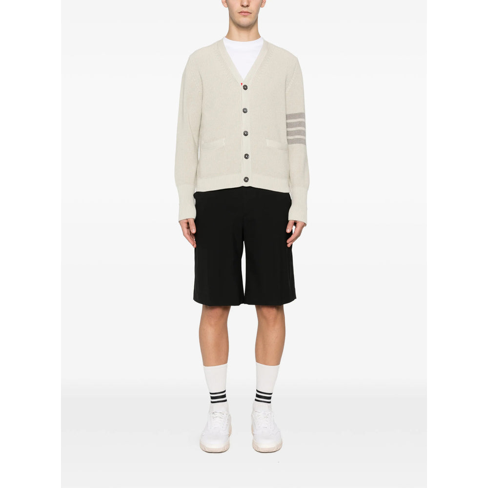Thom Browne Neutrals Sweaters & Knitwear - Cardigans Men THOM BROWNE