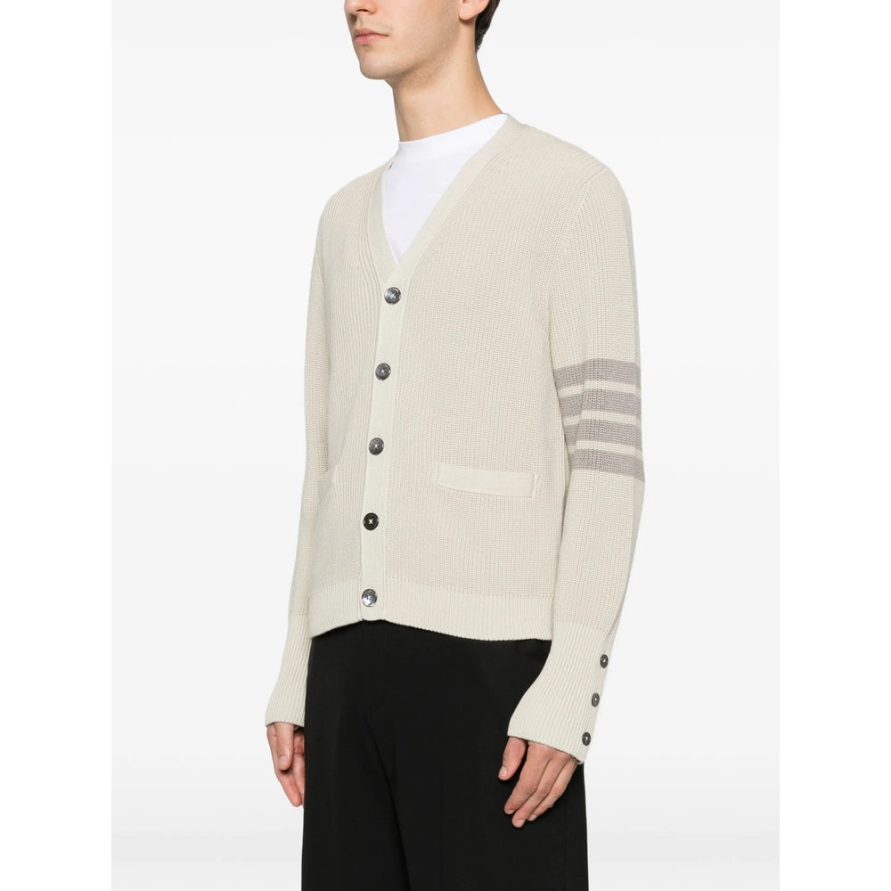 Thom Browne Neutrals Sweaters & Knitwear - Cardigans Men THOM BROWNE