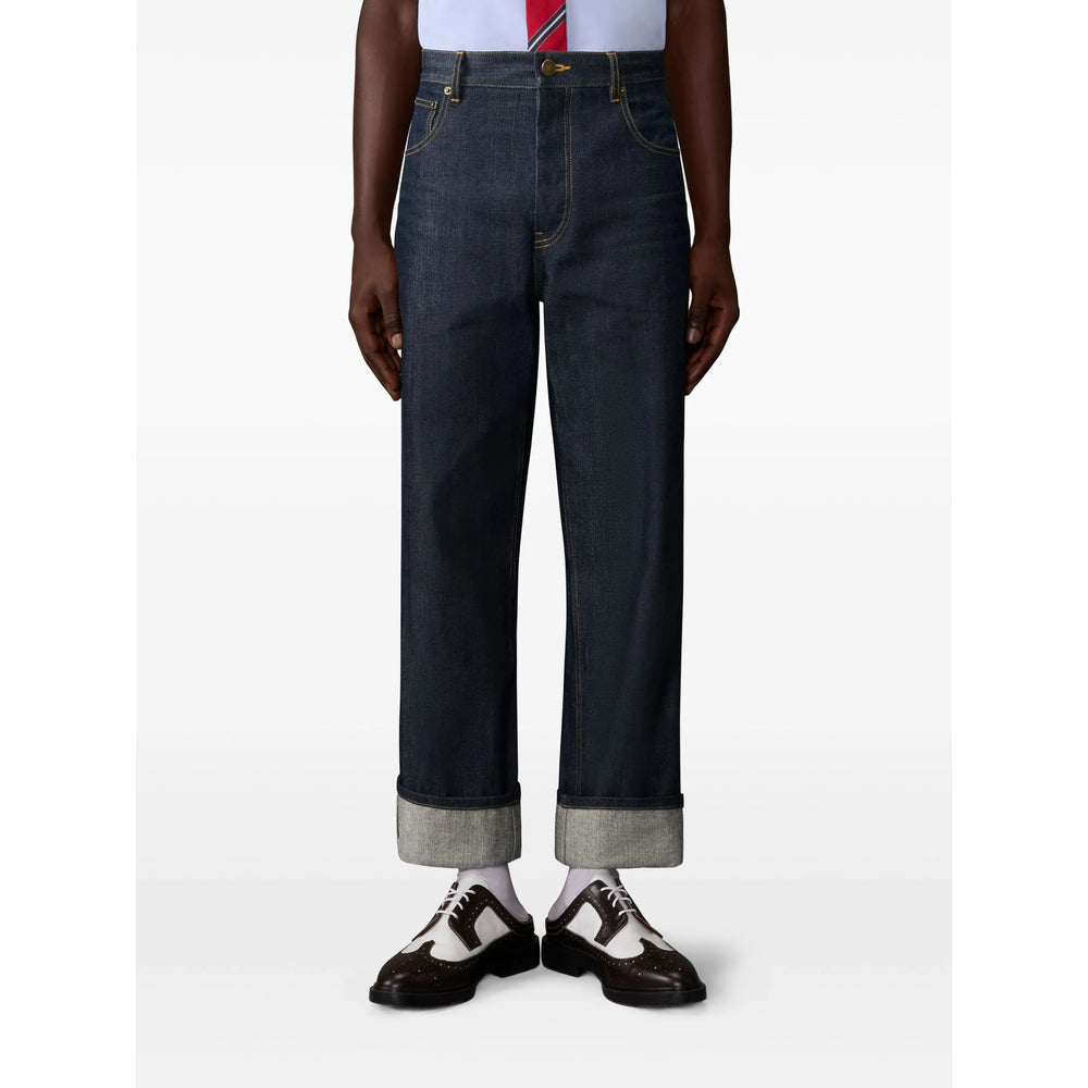 Thom Browne Blue Denim - Regular & Straight-Leg Jeans Men THOM BROWNE