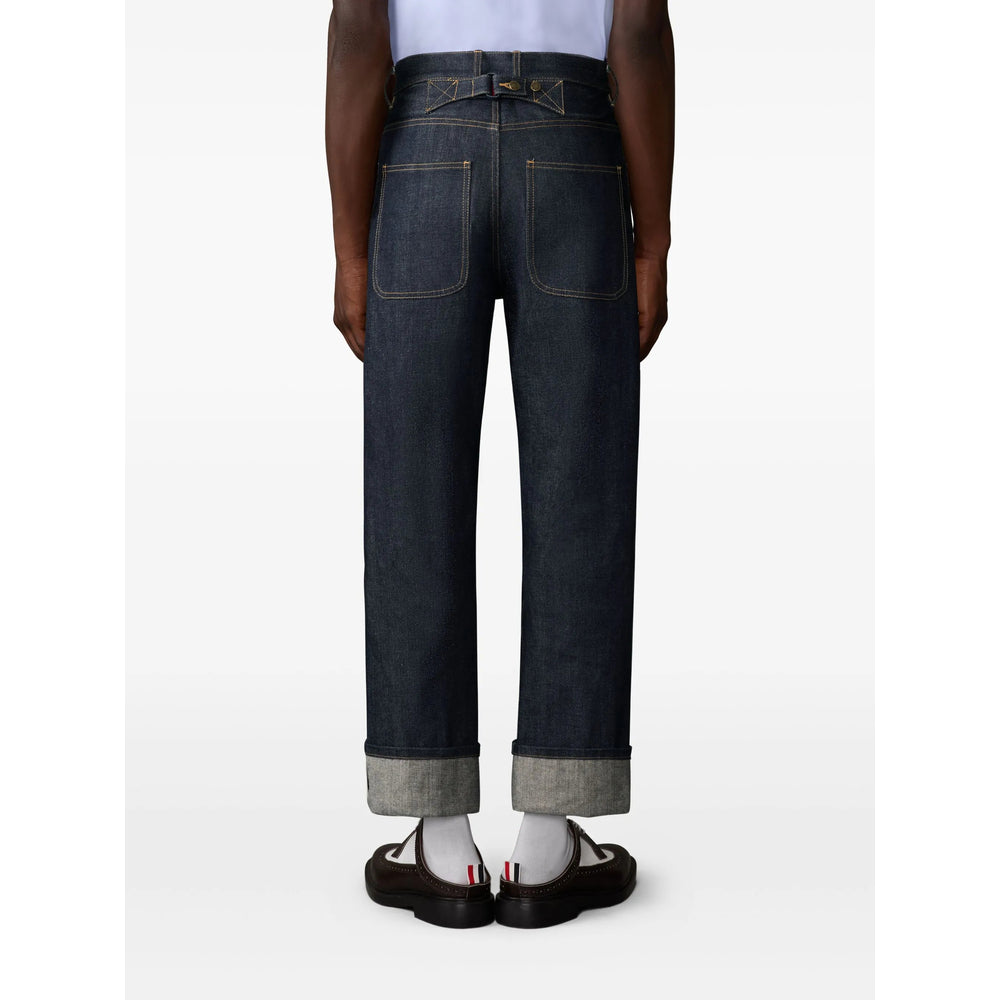 Thom Browne Blue Denim - Regular & Straight-Leg Jeans Men THOM BROWNE