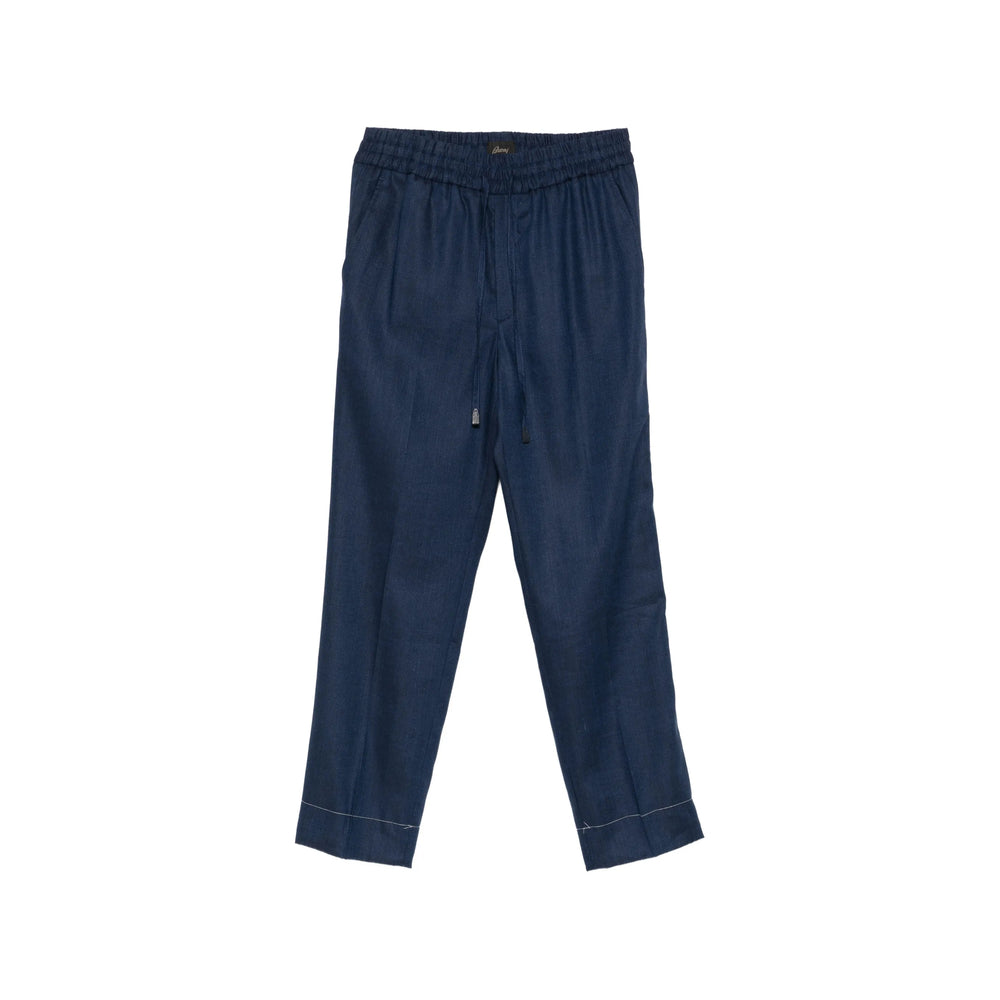 Brioni Blue Trousers - Tailored Trousers Men BRIONI