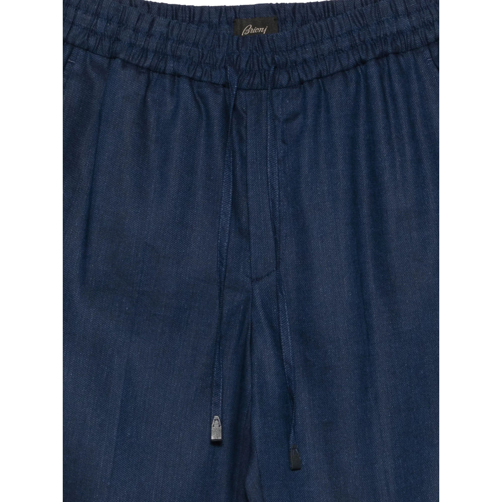 Brioni Blue Trousers - Tailored Trousers Men BRIONI