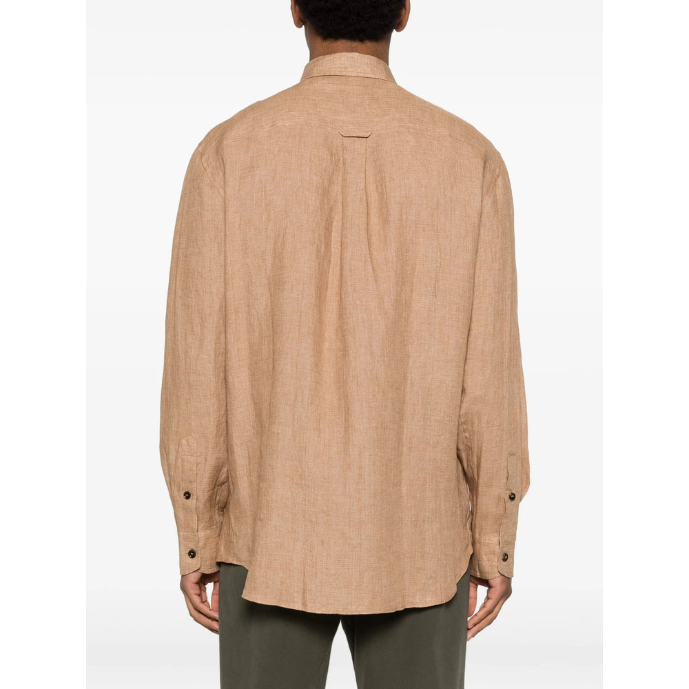 Brioni Brown Shirts Men BRIONI