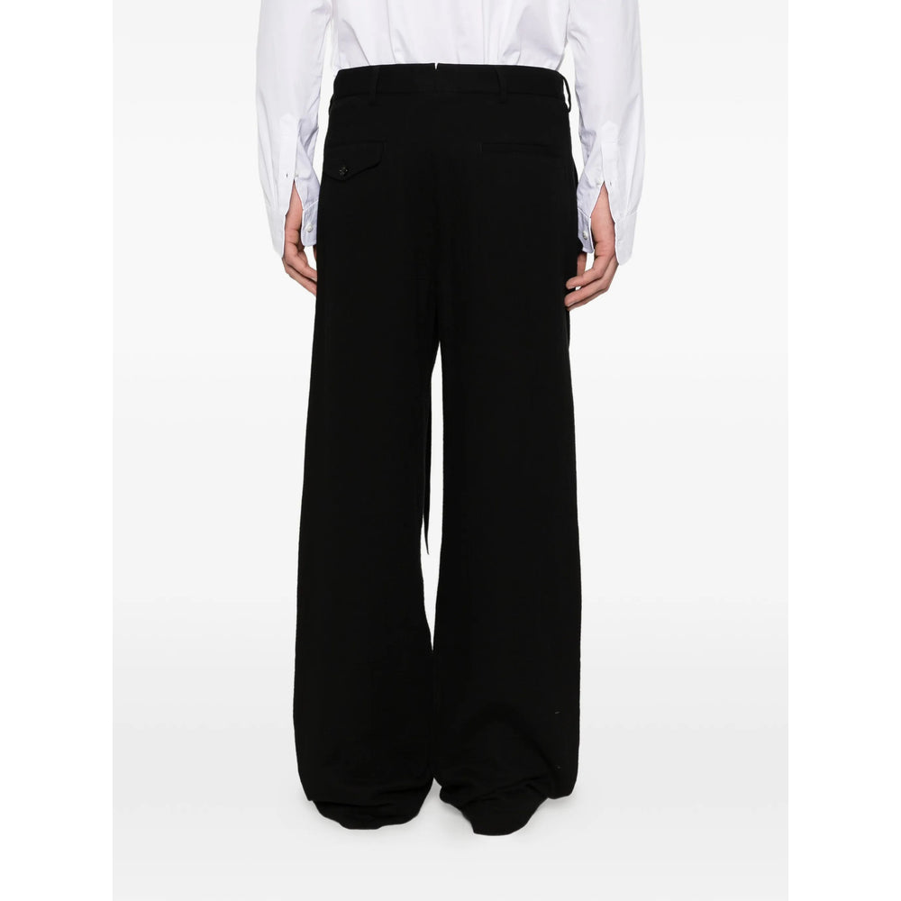Ann Demeulemeester Black Trousers - Regular & Straight-Leg Trousers Men ANN DEMEULEMEESTER