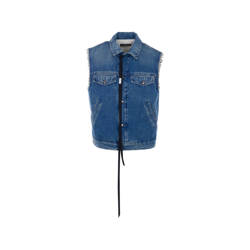 Ann Demeulemeester Blue Jackets - Denim Jackets Men ANN DEMEULEMEESTER