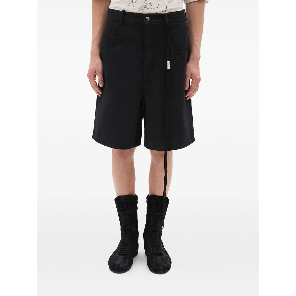 Ann Demeulemeester Black Shorts - Bermuda Shorts Men ANN DEMEULEMEESTER