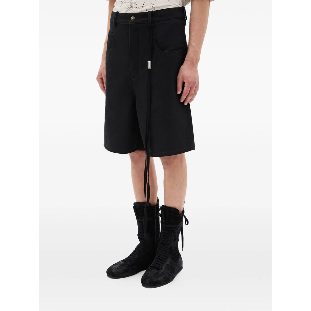 Ann Demeulemeester Black Shorts - Bermuda Shorts Men ANN DEMEULEMEESTER