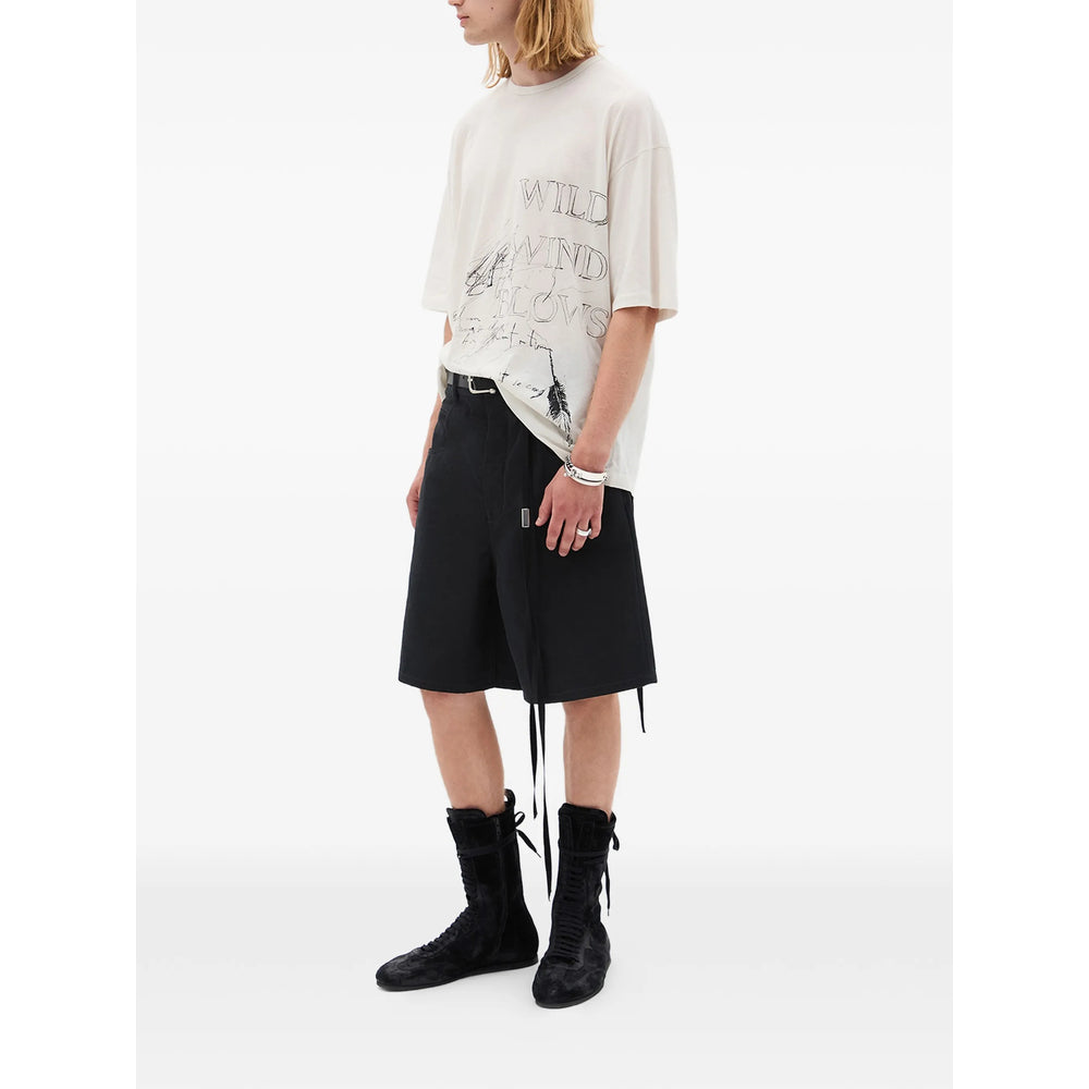 Ann Demeulemeester Black Shorts - Bermuda Shorts Men ANN DEMEULEMEESTER