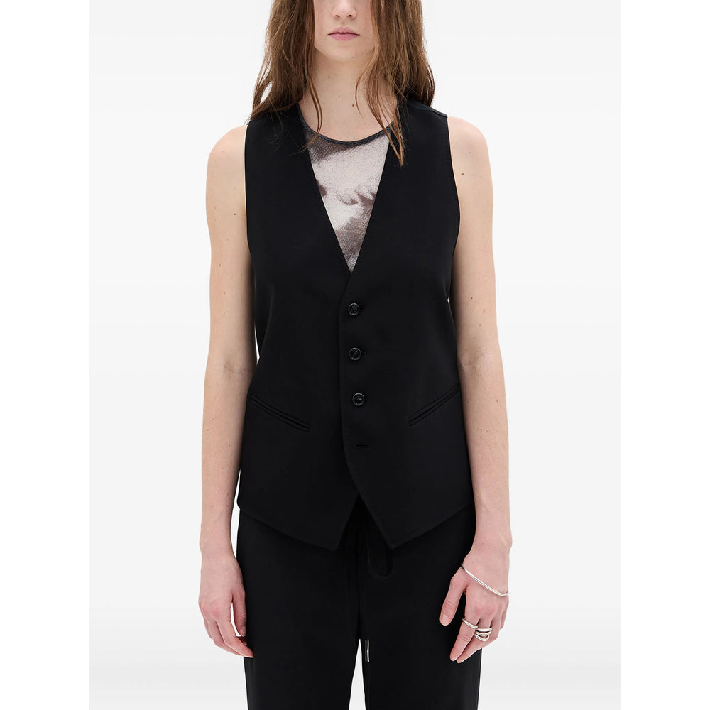 Ann Demeulemeester Black Jackets - Waistcoat & Gilets Women ANN DEMEULEMEESTER