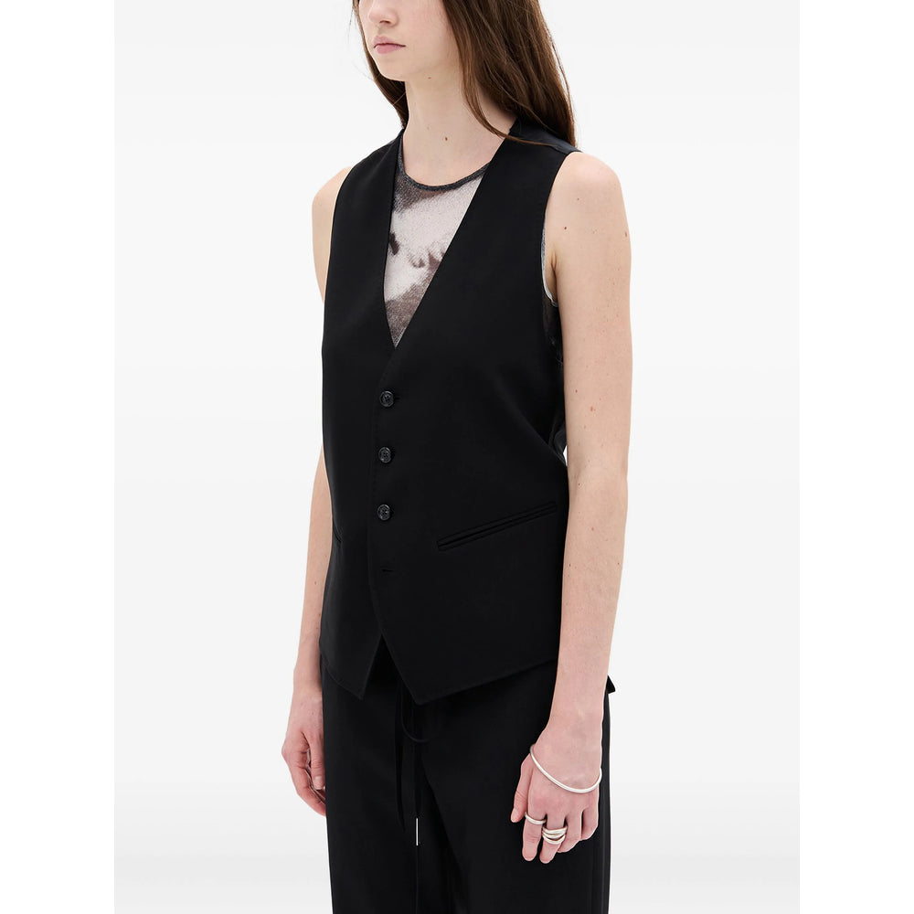 Ann Demeulemeester Black Jackets - Waistcoat & Gilets Women ANN DEMEULEMEESTER
