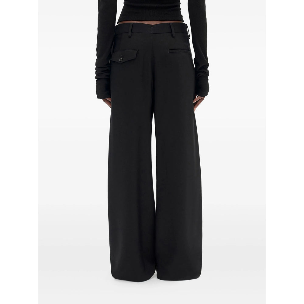 Ann Demeulemeester Black Trousers - Palazzo Pants Women ANN DEMEULEMEESTER