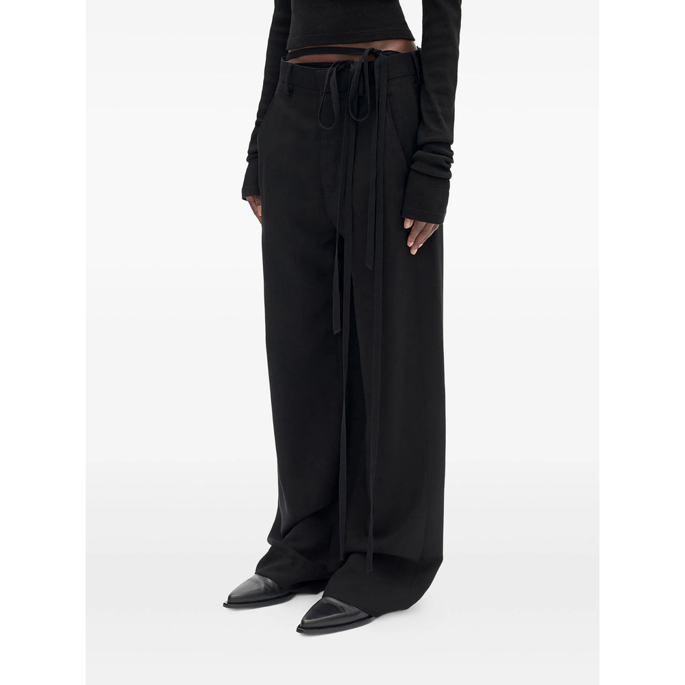 Ann Demeulemeester Black Trousers - Palazzo Pants Women ANN DEMEULEMEESTER