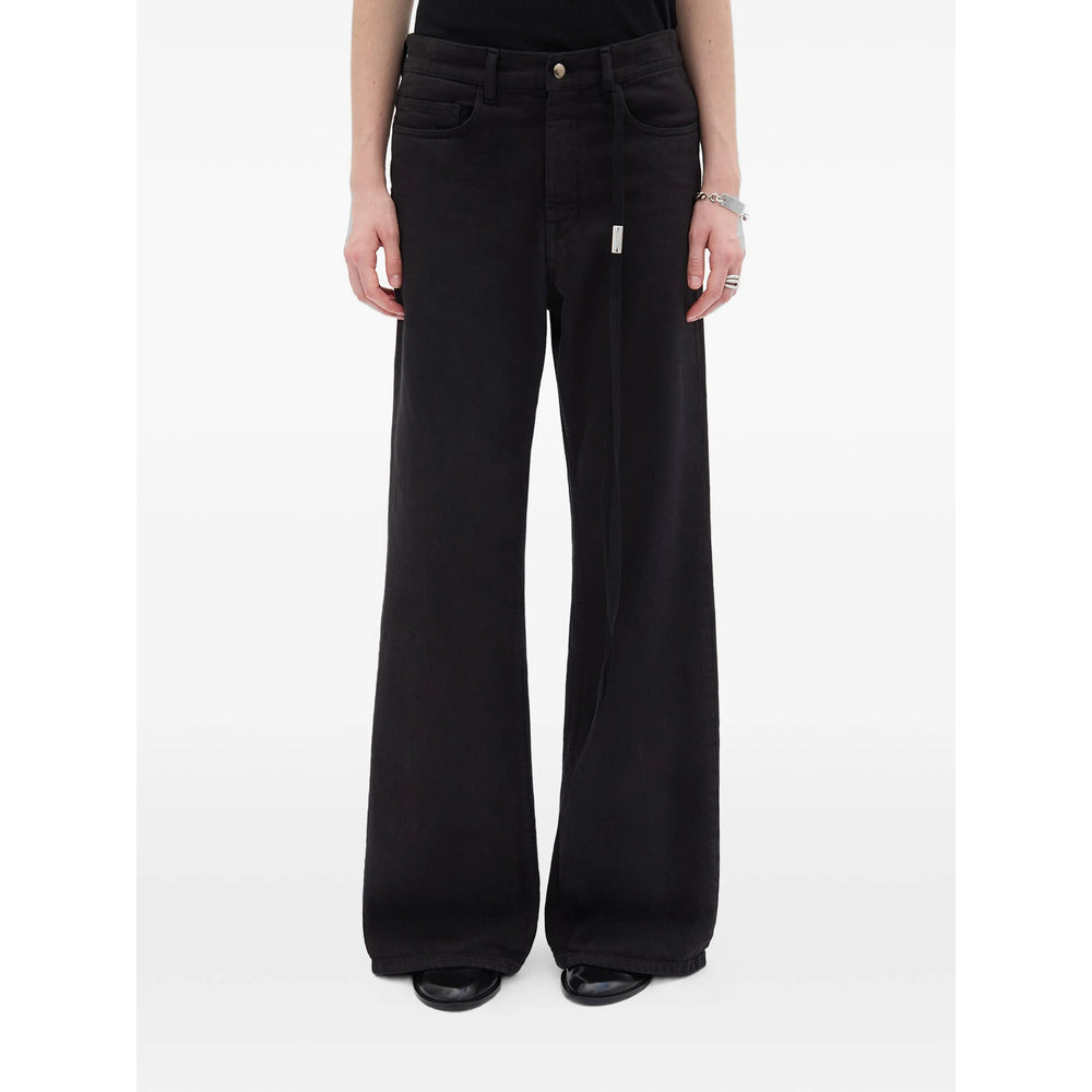 Ann Demeulemeester Black Denim - Wide-Leg Jeans Women ANN DEMEULEMEESTER