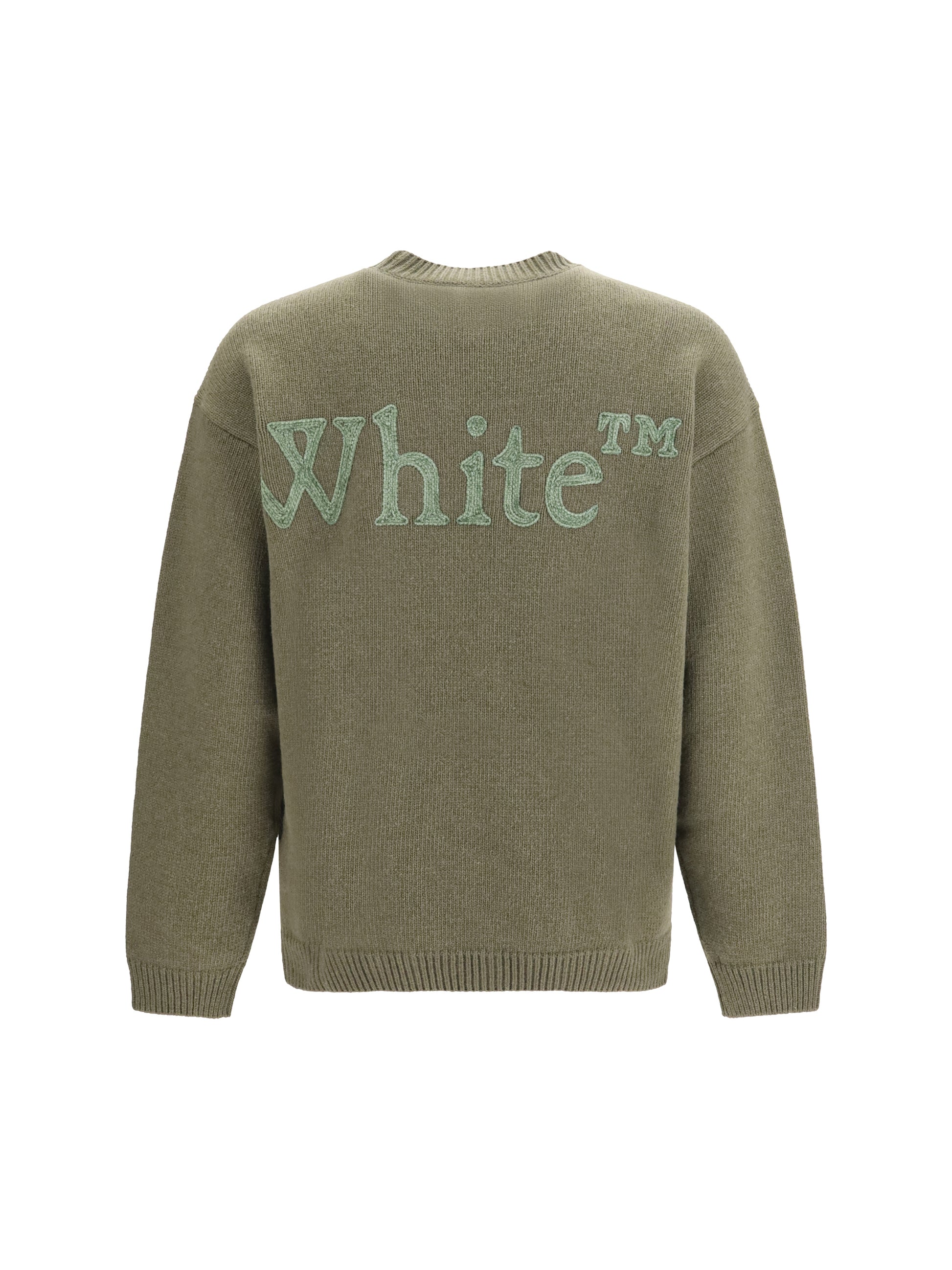 Off-White Men Bookish Shared Logo Knit Crewneck OFF-WHITE