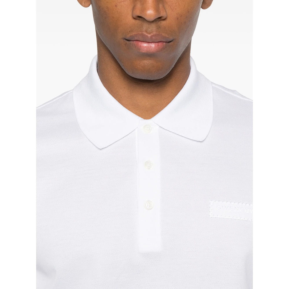 Givenchy White Polo Shirts Men GIVENCHY