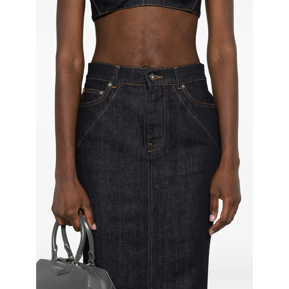 Givenchy Blue Denim - Denim Skirts Women GIVENCHY