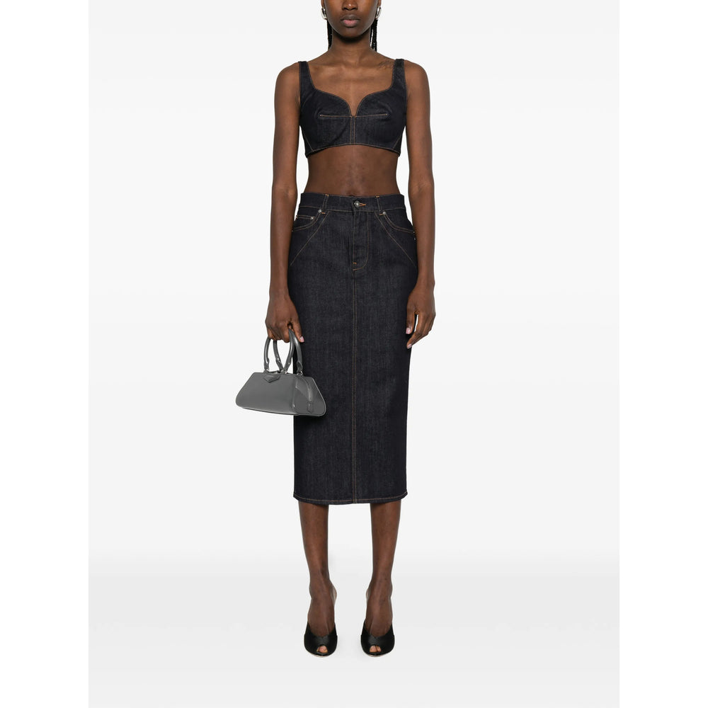 Givenchy Blue Denim - Denim Skirts Women GIVENCHY
