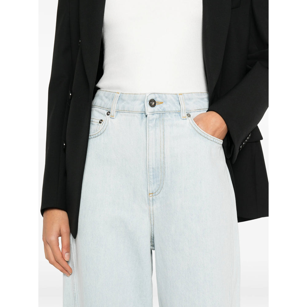 Givenchy Blue Denim - Wide-Leg Jeans Women