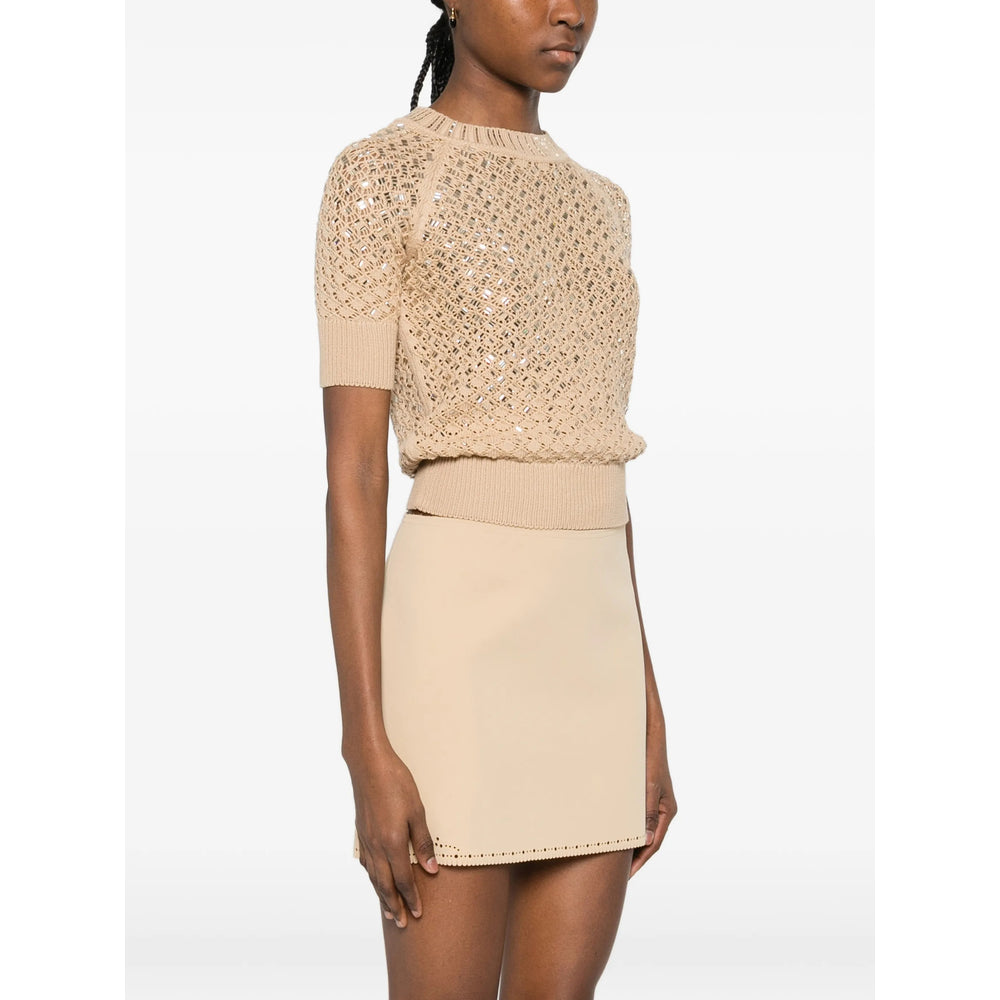 Ermanno Scervino Neutrals Knitwear - Jumpers Women ERMANO SCERVINO