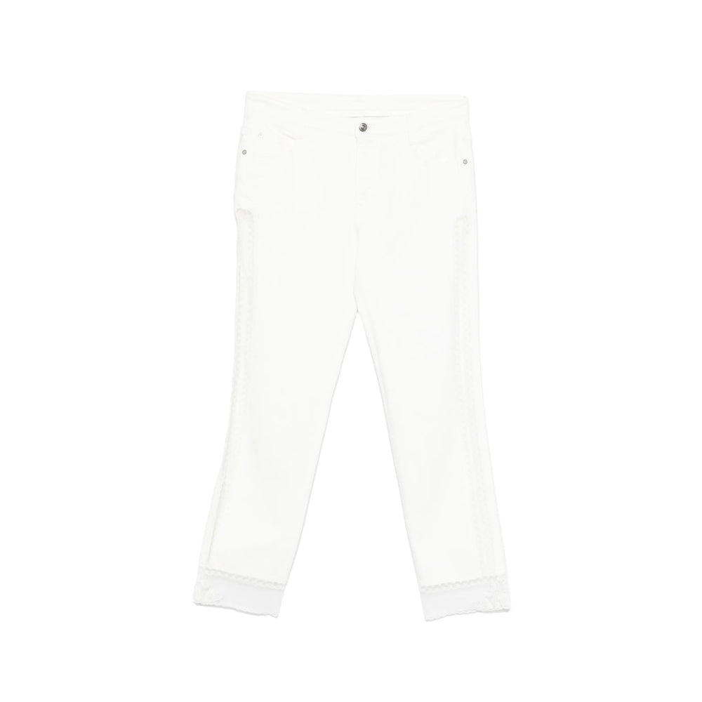 Ermanno Scervino White Denim - Straight-Leg Jeans Women ERMANO SCERVINO