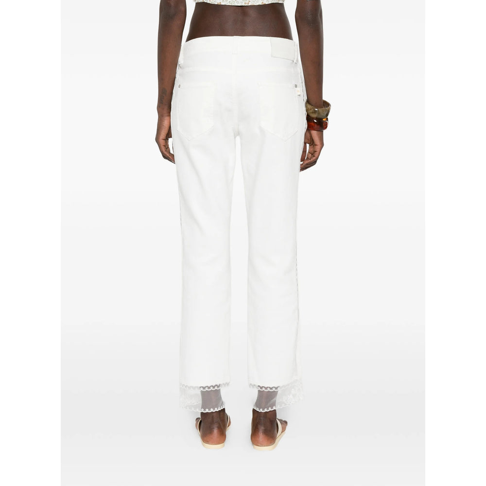 Ermanno Scervino White Denim - Straight-Leg Jeans Women ERMANO SCERVINO