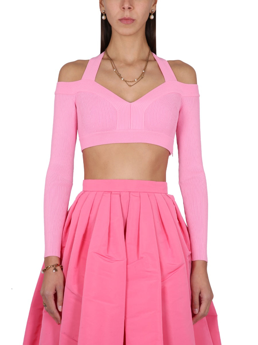 Alexander Mcqueen Women Cropped Shirt ALEXANDER MCQUEEN