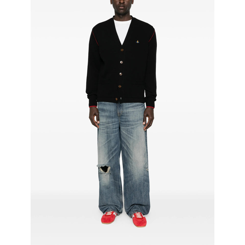 Vivienne Westwood Black Sweaters & Knitwear - Cardigans Men VIVIENNE WESTWOOD