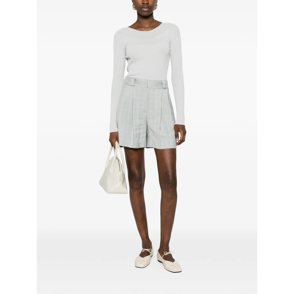 Blazé Milano Blue Shorts - Tailored Shorts Women BLAZE MILANO
