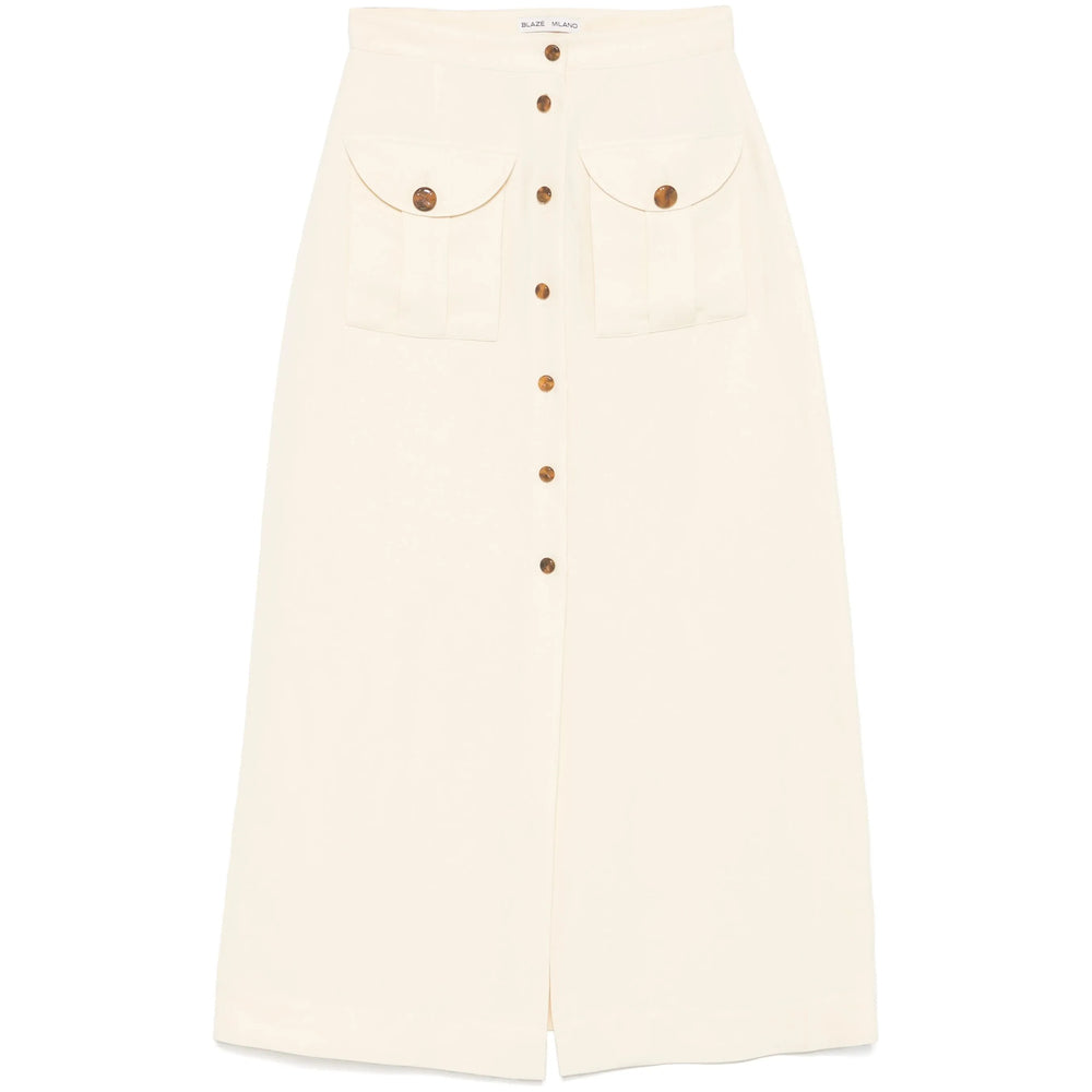 Blazé Milano Yellow Skirts - Straight Skirts Women