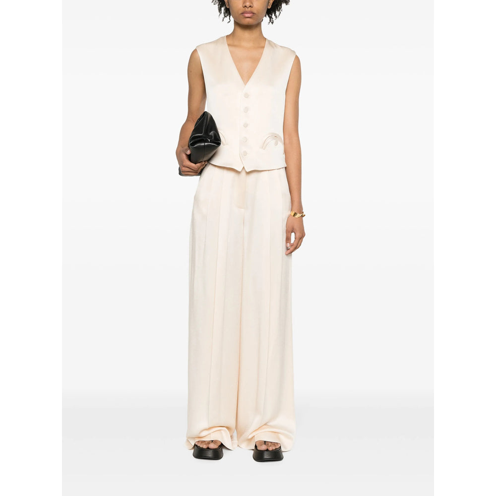 Blazé Milano Neutrals Trousers - Palazzo Pants Women BLAZE MILANO