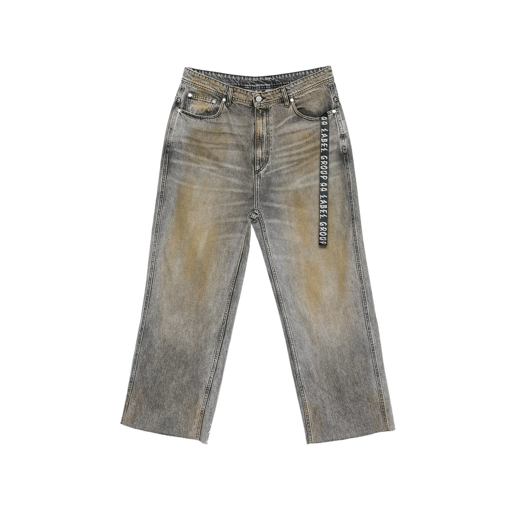 44 Label Group Grey Denim - Wide-Leg Jeans Men 44 LABEL GROUP