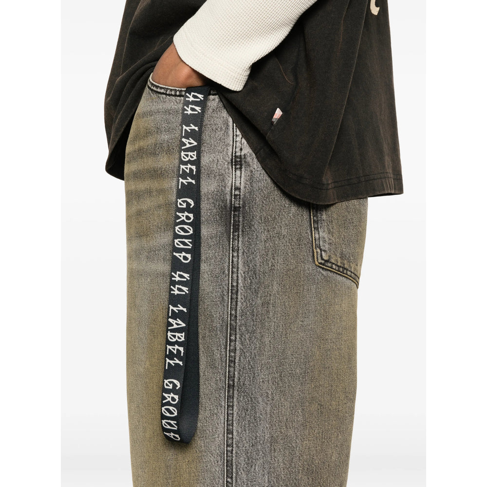 44 Label Group Grey Denim - Wide-Leg Jeans Men 44 LABEL GROUP