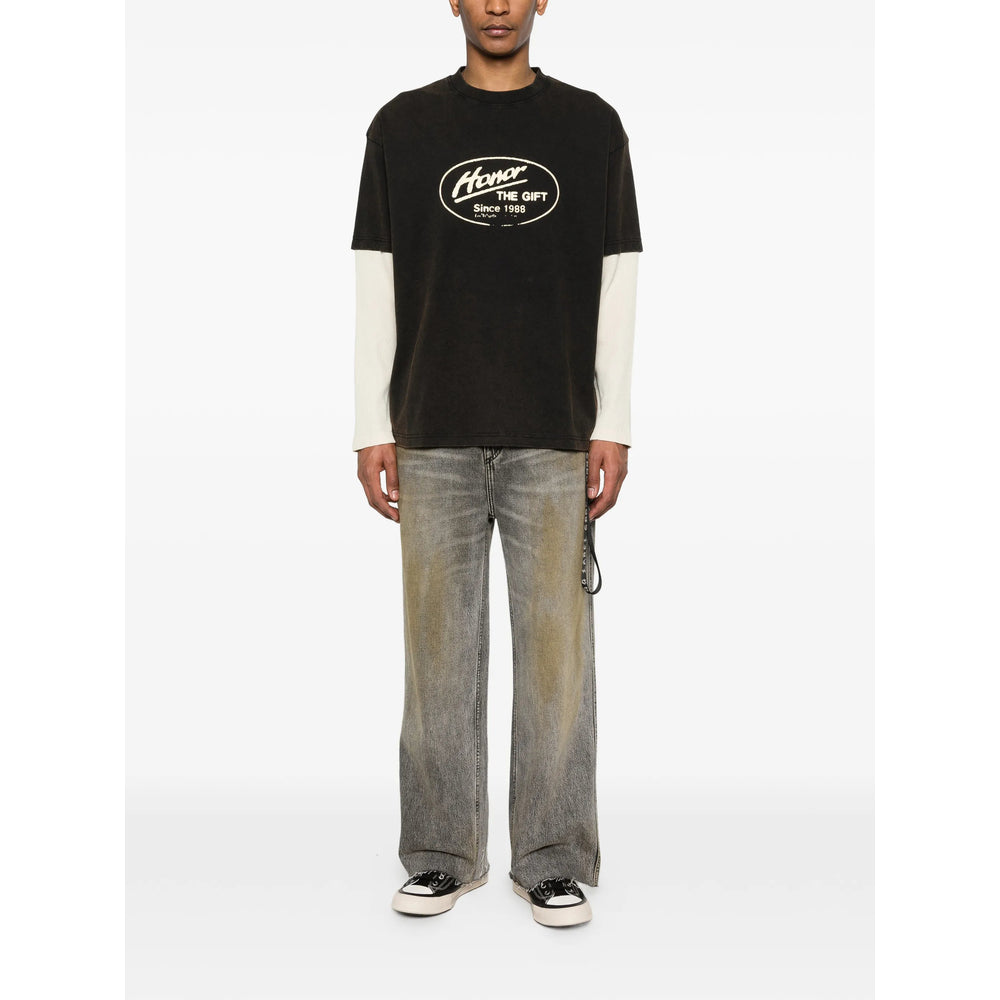 44 Label Group Grey Denim - Wide-Leg Jeans Men 44 LABEL GROUP